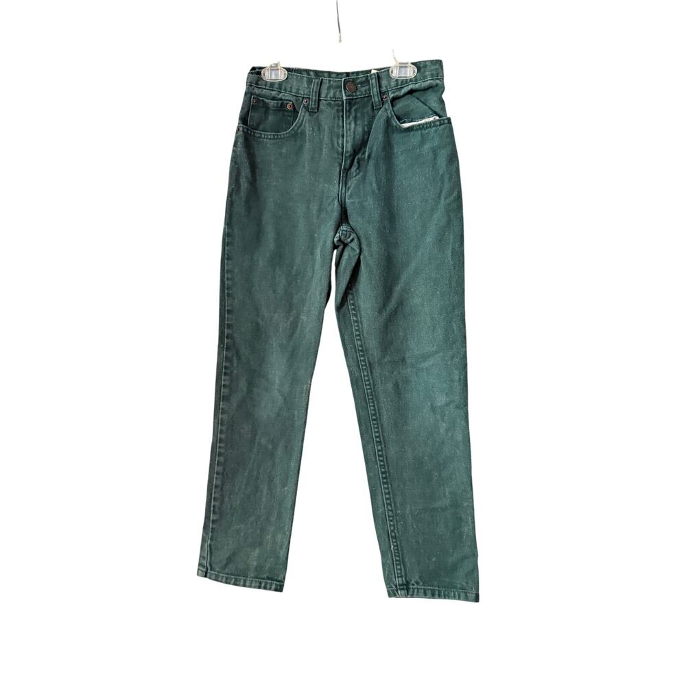 Jordache Girls Size 12 Y2K Green Jeans